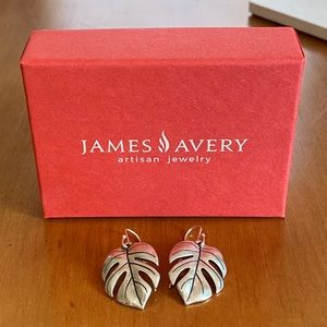 James Avery Sterling Silver Leaf Earrings